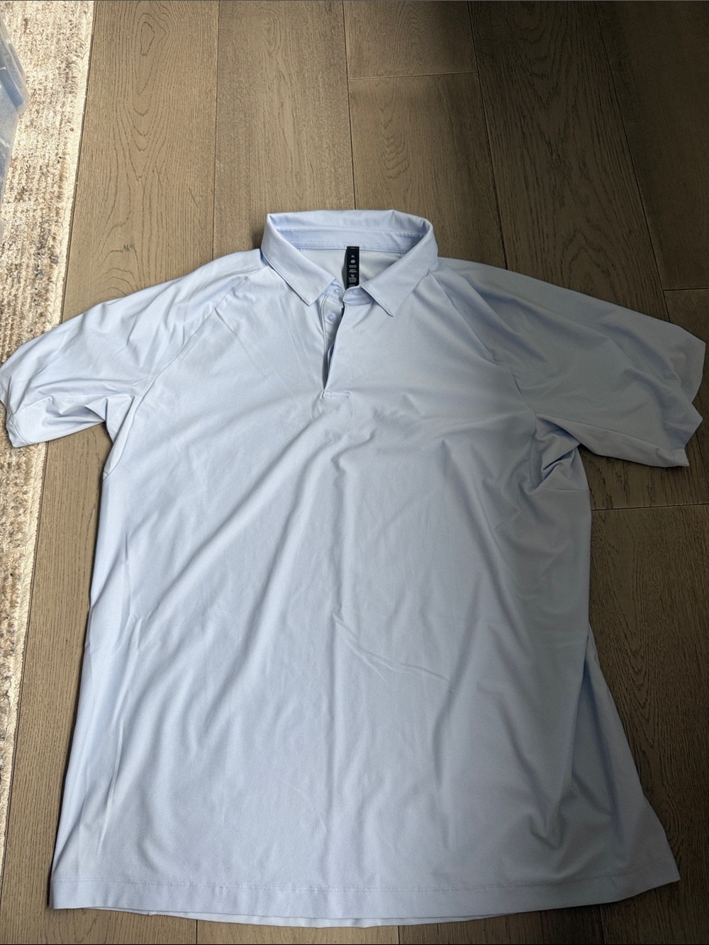 Lululemon - Classic Light Blue Men's Polo with Structured Collar